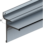 Slat Spårpanel Målad aluminiumskena för glashylla